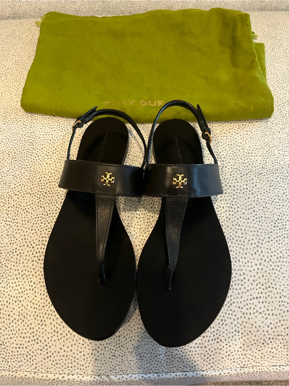Tory Burch Black Capri Sandals